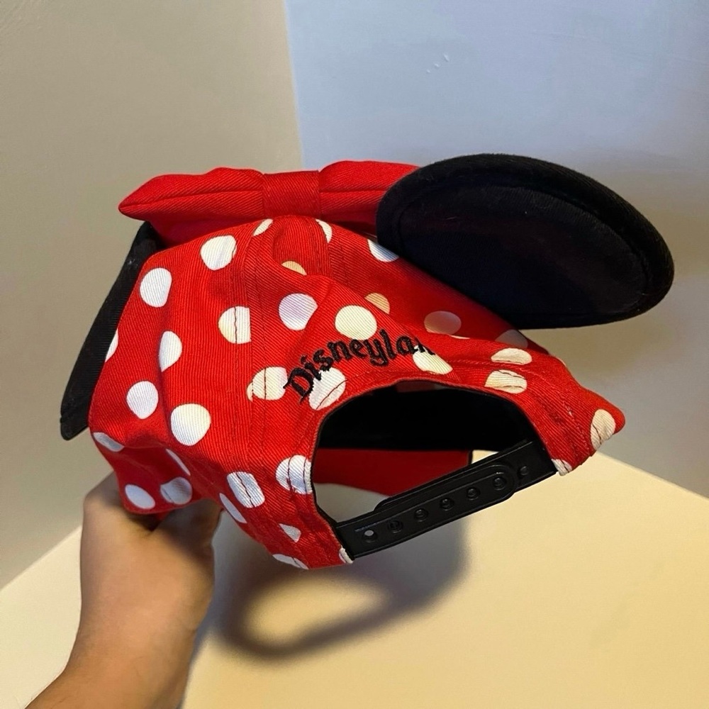 Disney Minnie Mouse Red, White & Black Polka Dot Cap - Picture 12 of 12